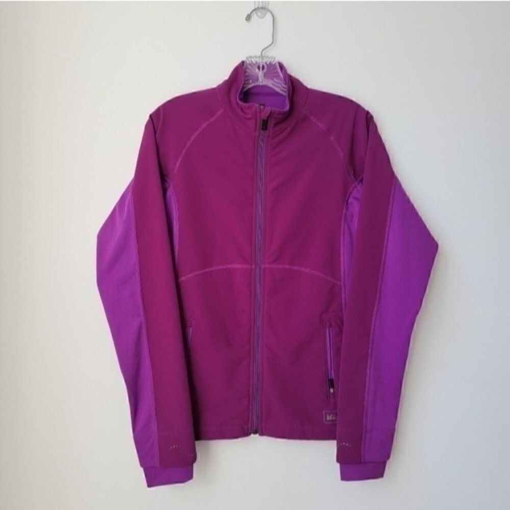 Rei Women's Purple Zip Up Lightweight Jacket - Sweatshirt Size Small